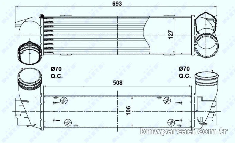 NRF 30386 Turbo Radyatörü - NRF - 30386