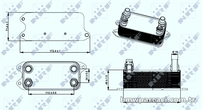 NRF 31275 Motor Yağ Soğutucu - NRF - 31275