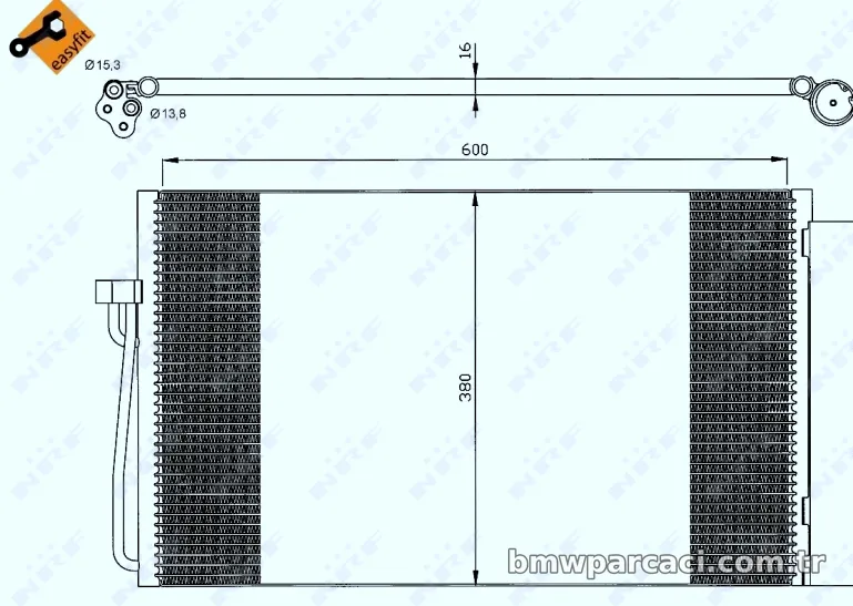 NRF 35538 Klima Radyatörü - NRF - 35538