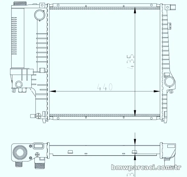 NRF 53849A Su Radyatörü - NRF - 53849A
