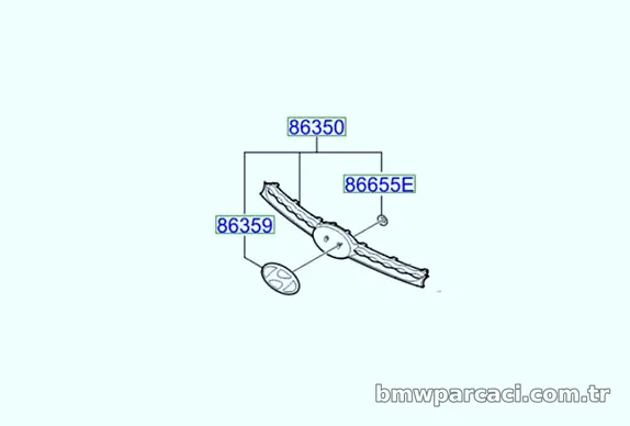 ORJINAL Ön panjur 86350B9000 - ORJINAL