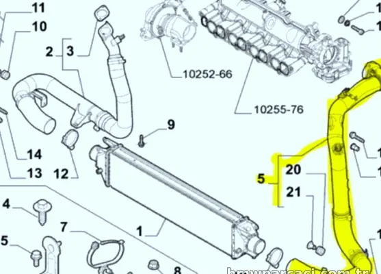 ORJINAL Turbo Radyatör Hortumu 51780451