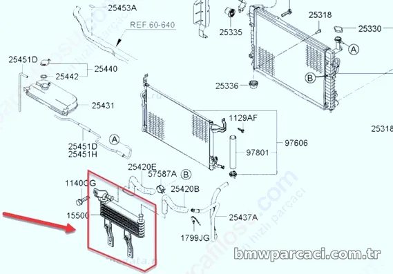 ORJINAL Turbo Radyatörü / İnterkol 254601F100