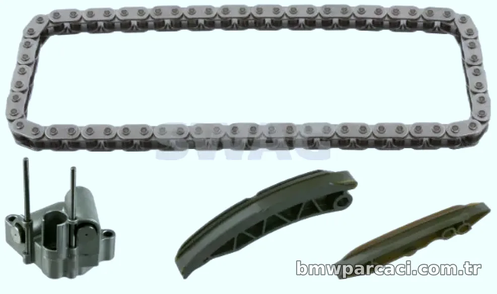 EKSANTRIK ZINCIR SETI ALT ZINCIR+2xKIZAK+GERICI BMW M47 D20 M57 D25 D30 E46 E60 E65 E87 E90 E92 E83 E53 E70 E71 E72 - Sw