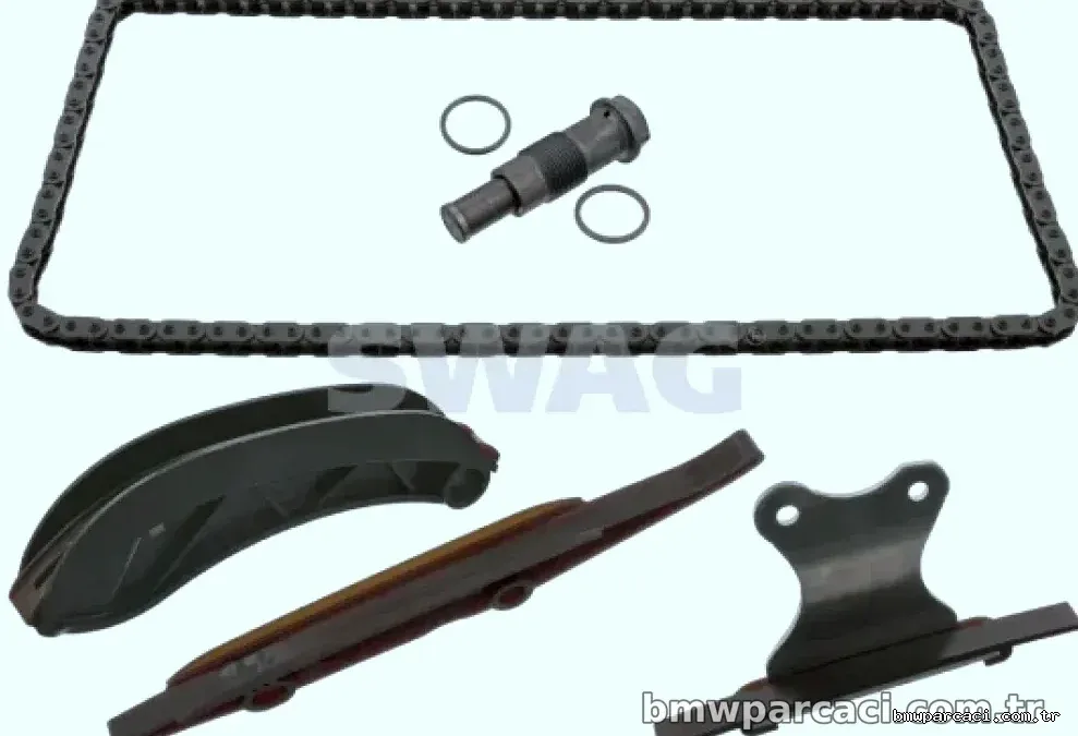 EKSANTRIK ZINCIR SETI UST ZINCIR+x3KIZAK+GERICI BMW B46 B48 B58 F20 F30 F36 G30 G11 F48 G02 MINI B46 B48 F56 F57 F60 - S