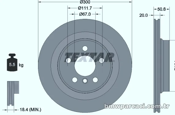TEXTAR 92274503 Fren Disk Ayna - TEXTAR - 92274503