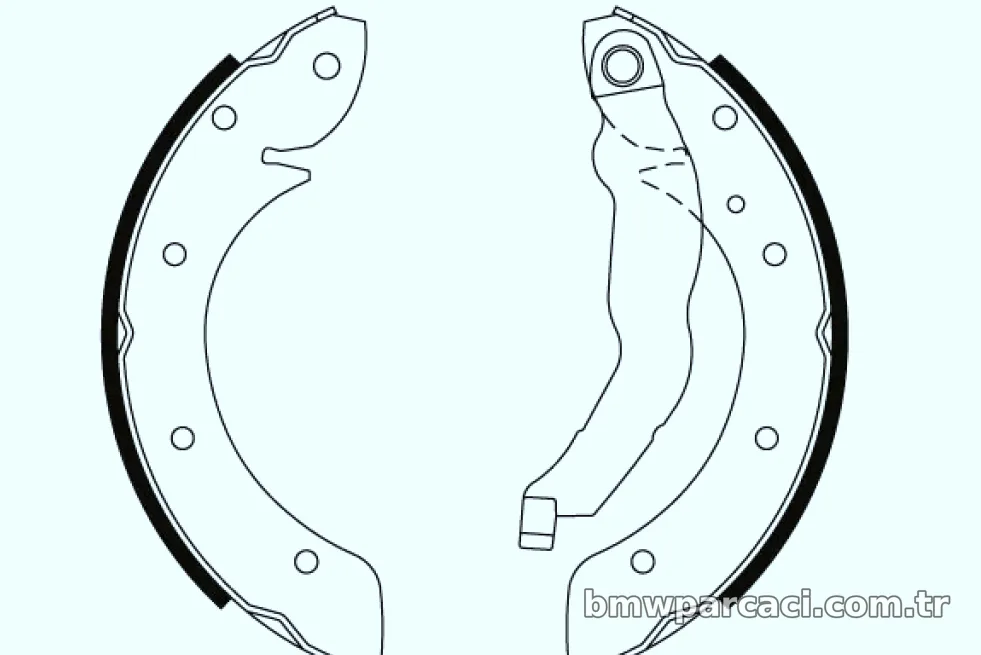 ARKA FREN BALATASI PABUC BMW E36 M40 M43 - TRW - TRW GS8528