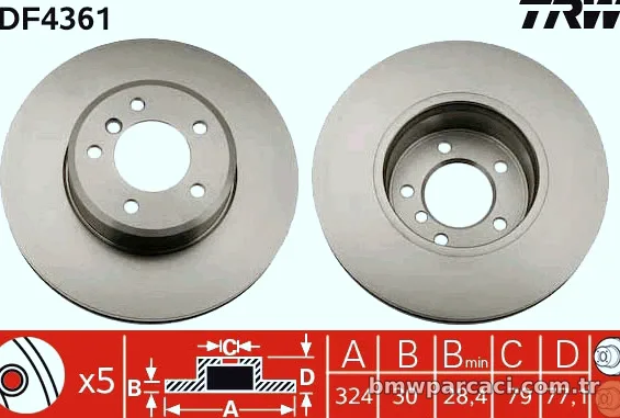 TRW DF4361 Fren Disk Ayna - TRW - DF4361