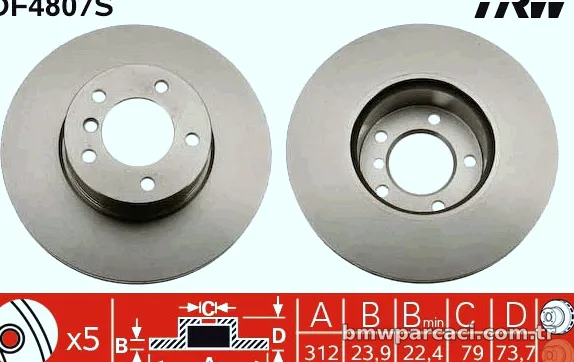 TRW DF4807S Fren Disk Ayna - TRW - DF4807S