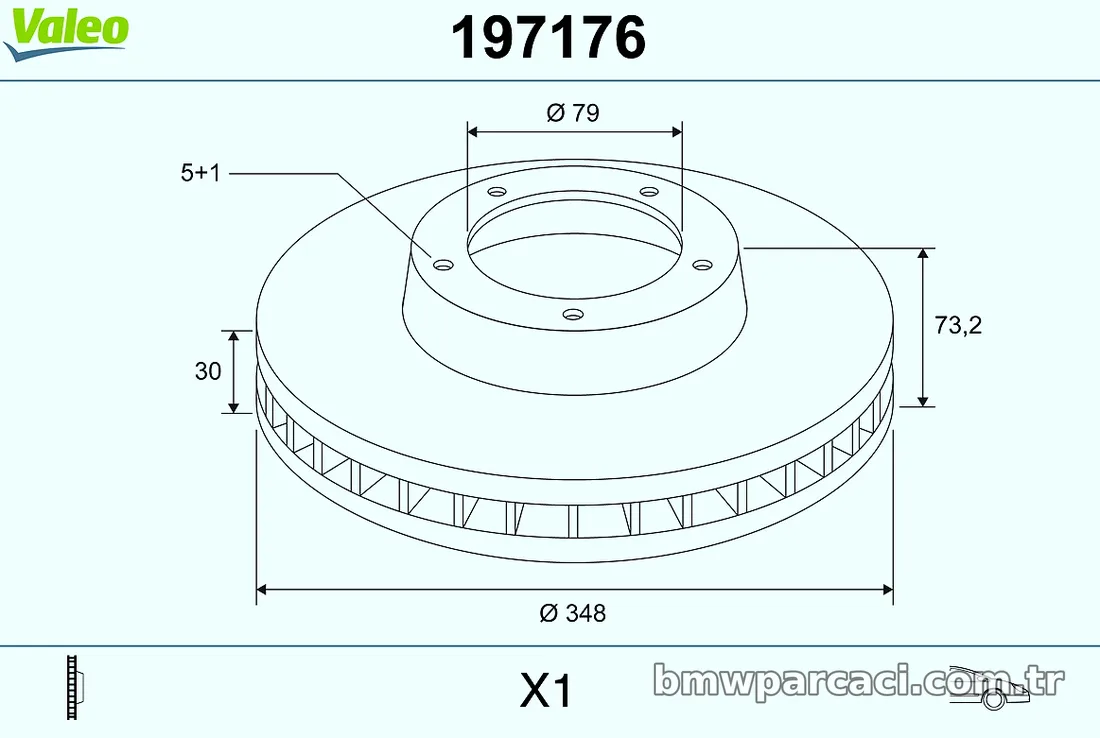 VALEO 197176 Fren Disk Ayna - VALEO - 197176