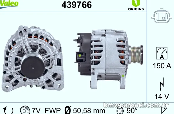 VALEO 439766 Alternatör - VALEO - 439766