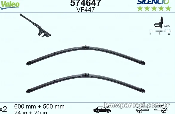 VALEO 574647 Silecek Süpürgesi - VALEO - 574647