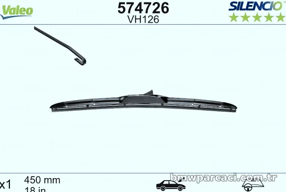 VALEO 574726 Silecek Süpürgesi - VALEO - 574726