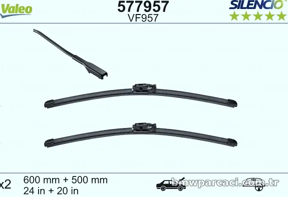 VALEO 577957 Silecek Süpürgesi - VALEO - 577957