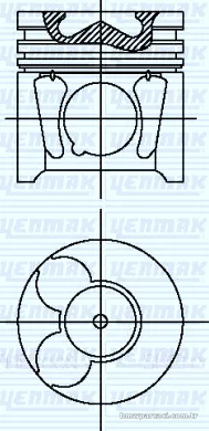 YENMAK 3104497000 Piston - YENMAK - 3104497000